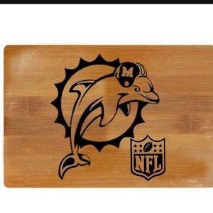 Dolphins football cutting board